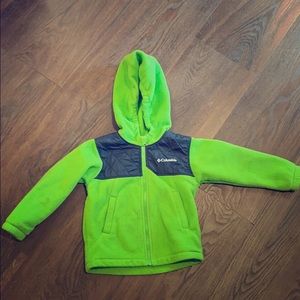 Columbia zip up fleece 3T